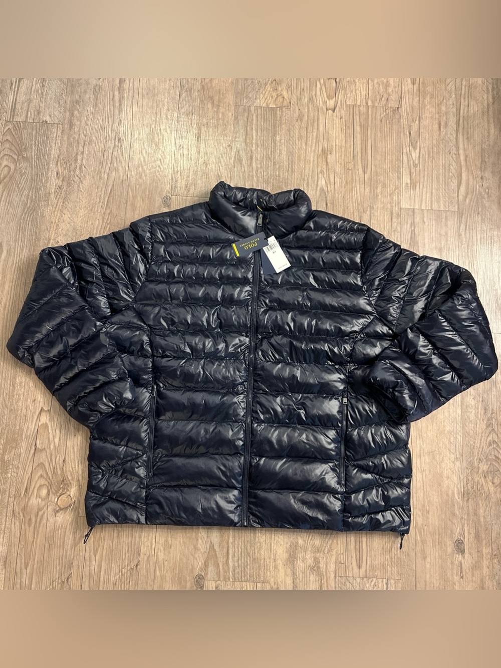 NWT Polo Ralph Lauren Glossed Packable Water-Repellent Jacket Navy Men’s Sz 3XLT